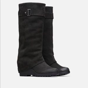 Sorel After Hours Tall Black Boots 8.5